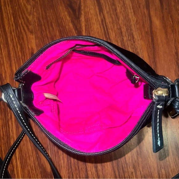 Dooney & Bourke Black Crossbody Bag with Gold Accents - Picture 6 of 10